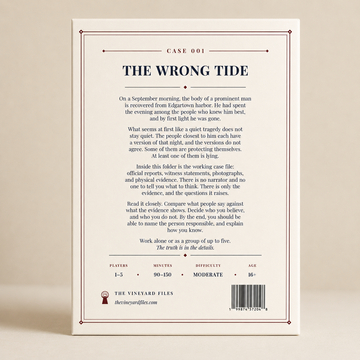 Phone logs and ferry records from The Wrong Tide case file